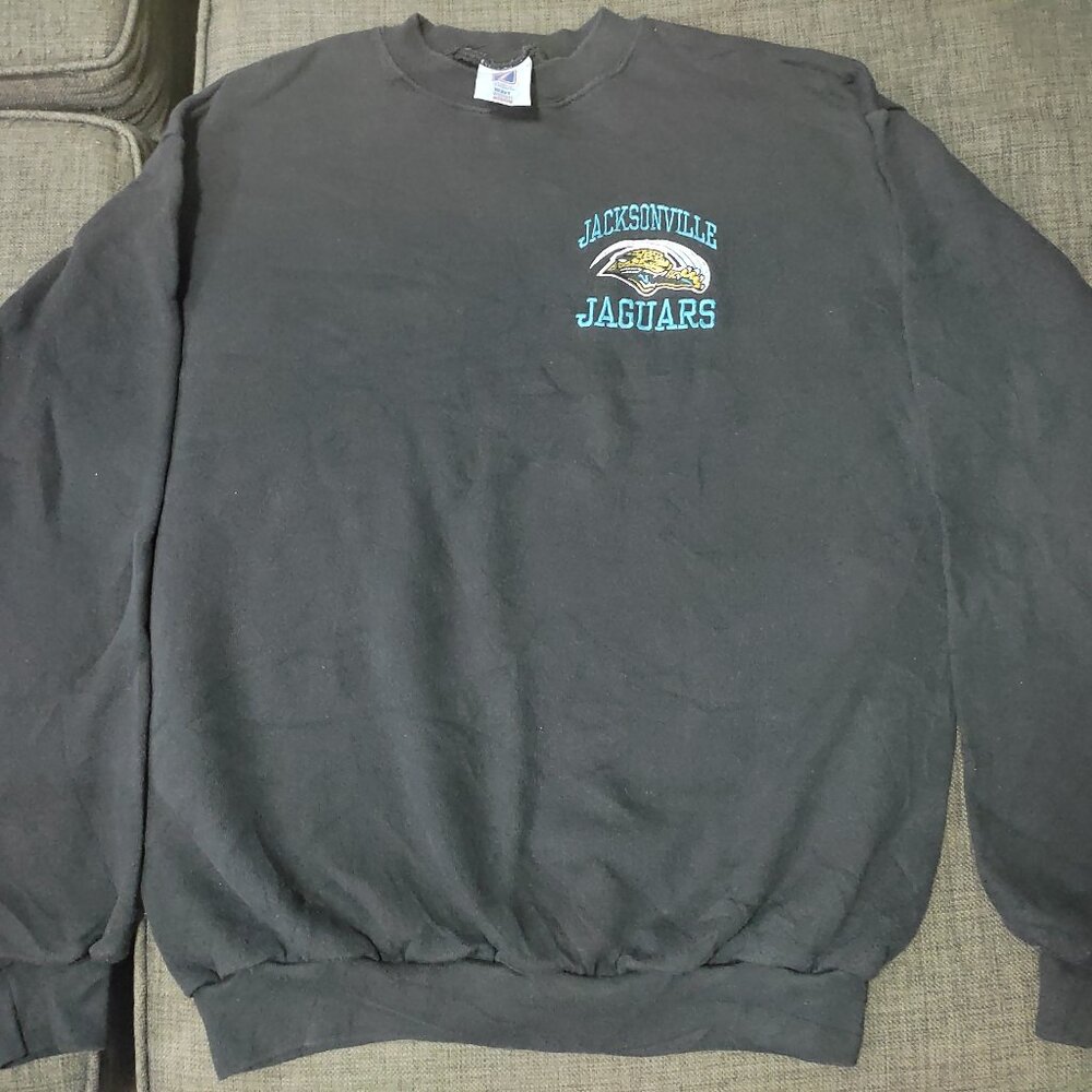 Jacksonville Jaguars Logo 7 Sweatshirt Adult M Banned Logo 90s Vintage